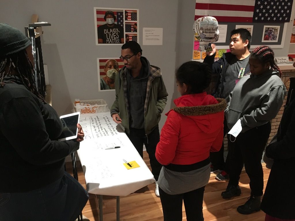 Teva interns share their thoughts on racism at the Racism is a Sickness installation